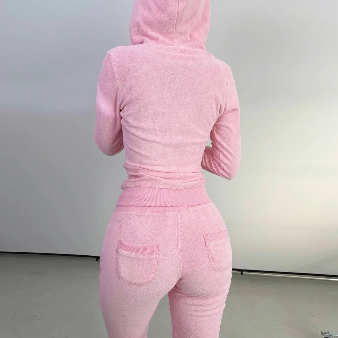 Women Thick Fleece 3 Piece Set Sweatpants & Vest & Hoodies